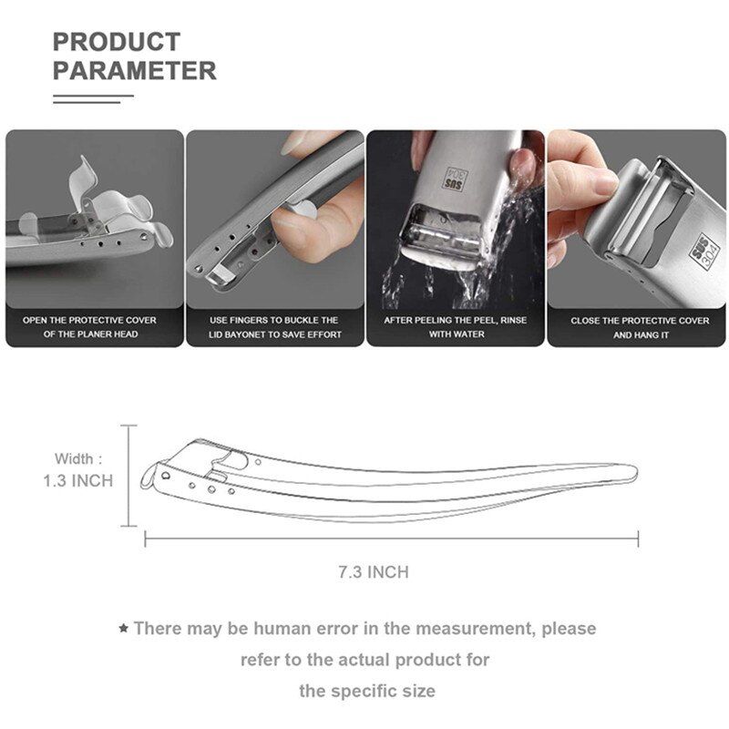 Stainless Steel Vegetable Fruit Peeler Multi-function Potato Carrot Slicer Shred Grater Grapefruit Peeling Knife Kitchen Tools