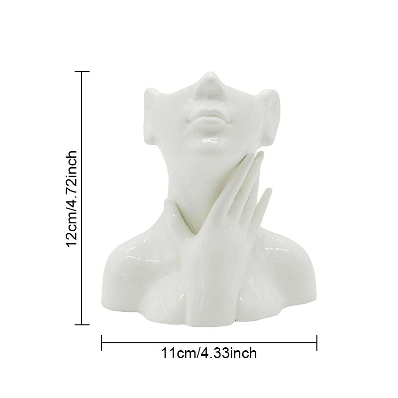 Vase en céramique de Style nordique, Sculpture de corps humain, femme nue, décoration de maison, artisanat, ornements, , accessoires de rangement: Human body vase 1
