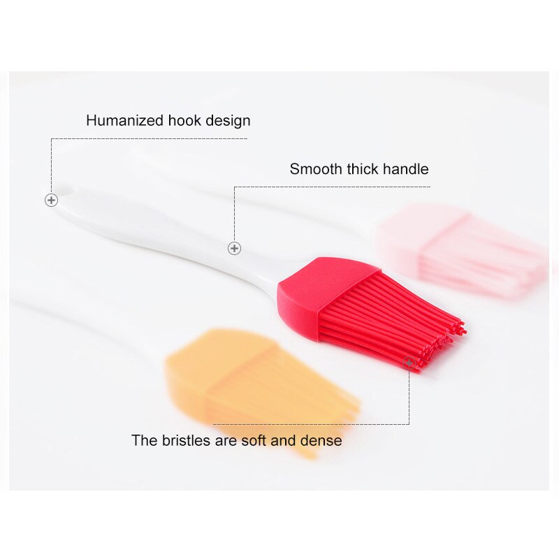 Mini Silicone Pastry Oil Brush DIY Baking BBQ Basting Brush High Temperature Resistant Barbecue Sweep Cream Brushes Kitchen Tool