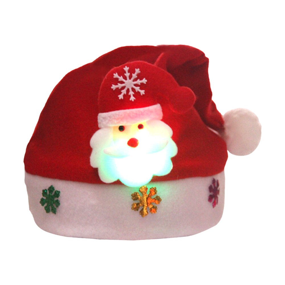 Kerst Hoed Pluche Cap Xmas Party Props Kerstman Hoed Zachte Warme Muts Kerstcadeaus Noel Navidad Jaar hoeden 41x30cm: B