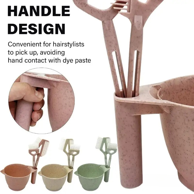 Kit de tinte para el cabello de salón Premium, 3 uds., cepillo para teñir el cabello y juego de cuencos, herramientas aplicadoras de Color para el cabello DIY para teñir el cabello, lejía, barbería