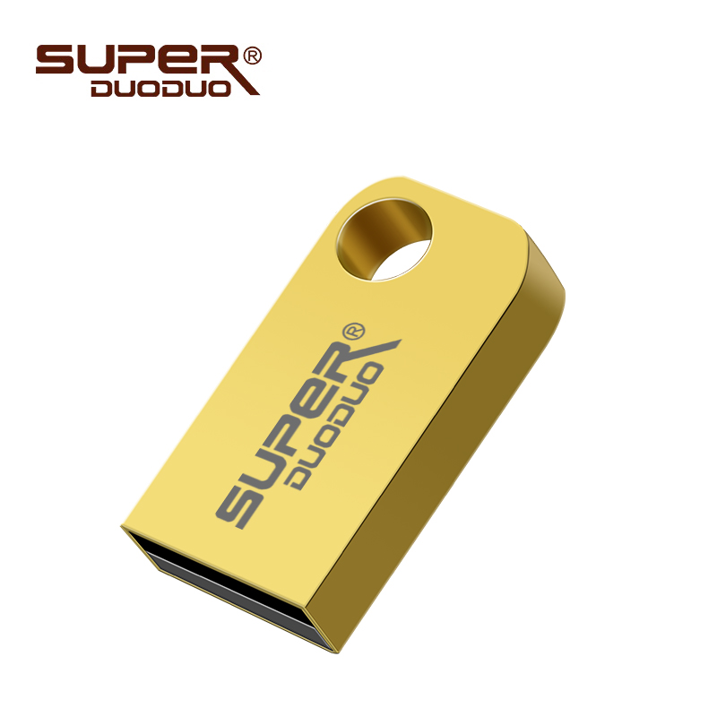 La capacidad Real de mini usb pendrive 4gb 8gb 16gb 32gb 64gb 128gb usb flash drive clave bonito pen drive usb flash stick mejor: 128 GB / Golden