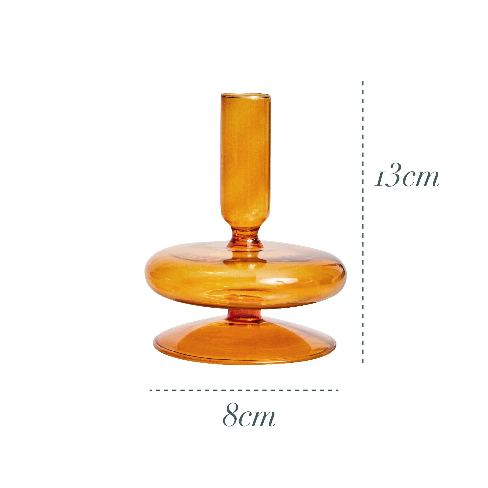 Oranje Glas Kandelaars Nordic Home Decor Wedding Party Diner Bij Kaarslicht Decoratie Woonkamer Kandelaar: 005-2