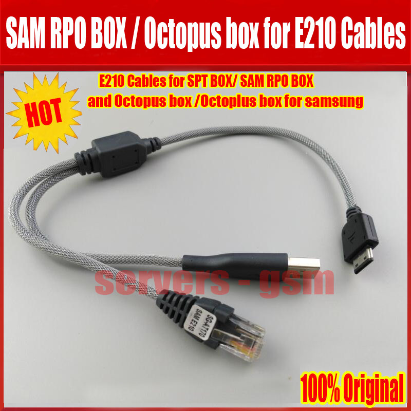 Cable trenzado Original E210 para caja OctopLus PRO, cable de desbloqueo de Flash para Samsung E210, repai
