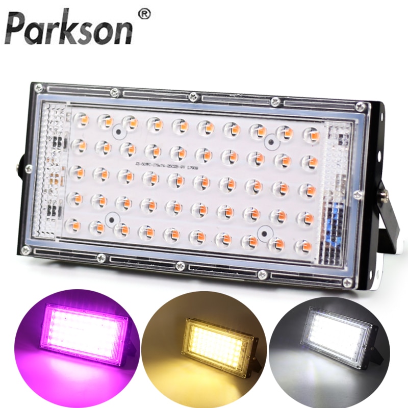 50W 220V-240V Led Flood light Led Grow light Full Spectrum LED plant growth lamp Waterproof IP65 plant floodlight spotlight