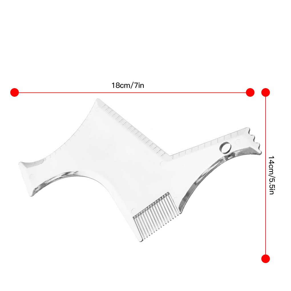 Beard Styling Shaping Tool Template Shaper Stencil Symmetry Trimming Beard Comb Beard Shaper