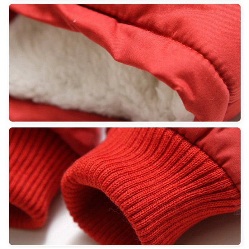 Winter Thick Boys Jackets Warm Clothes Children Jacket Plus Velvet Padded Jacket Boy Hooded Jackets Mid-length Snowsuit