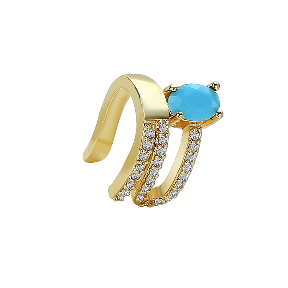 Gold Ear Cuff Cross Clip Earrings For Women Geometric C Shape Micro Pave Zircon Earrings Without Piercing Earcuff: 12