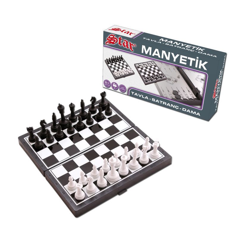 Hi Professionele Schaken Dammen Backgammon Sets Houten En Plastic Opties: Magnetic Chess and checkers Set 2in1