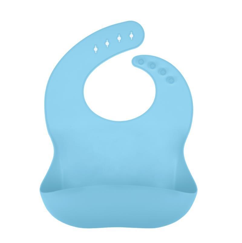 Xcqgh babadores de silicone para bebês, avental de alimentação para bebês, criança, bandana, cachecol de dropship: Céu Azul