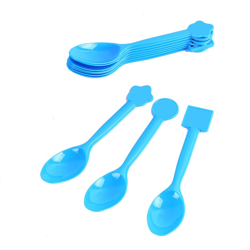 Mermaid Theme Birthday Party Decoration Mermaid Party Disposable Tableware Set Cake Topper Baby Shower Girl 1st Birthday Party: 10pcs spoon