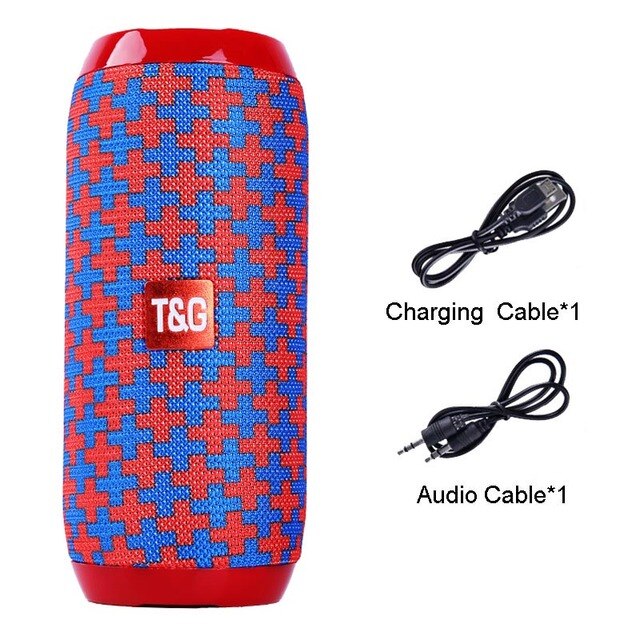 Tg 117 portátil bluetooth alto-falante sem fio subwoofer à prova dwaterproof água ao ar livre usb altifalante áudio apoio aut tf cartão caixa de música: plus