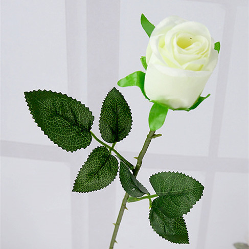 Yellow Real Touch Rose Artificial silk flowers Flowers Decorative Flowers Home or Christmas Party Decoration Wedding Decor: black