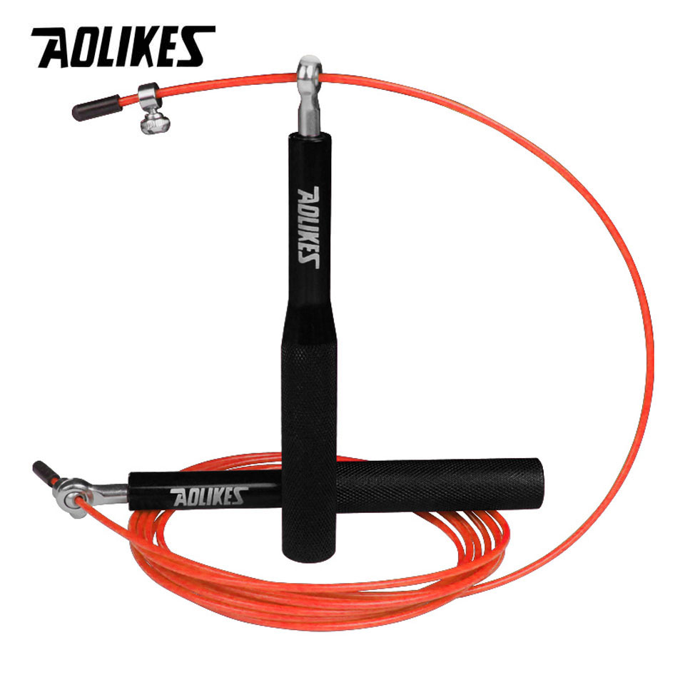 AOLIKES Crossfit Jump Rope Speed Bearing Skipping Fitness Workout Training Equipement MMA Boxing Home Exercise