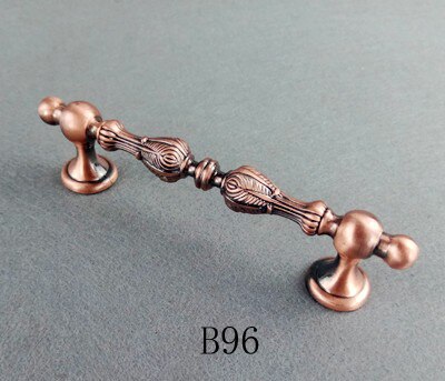 1pcs Antique Bronze Art Furniture Handles Drawer Wardrobe Kitchen Cabinets Cupboard Knobs Dresser Wine Cooler Pull Door Handle: B96