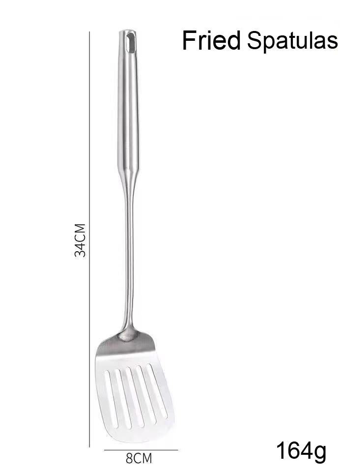 304 stainless steel kitchen utensils 6-piece set soup spoon spatula large colander rice laddle kitchen cooking tools: A4-