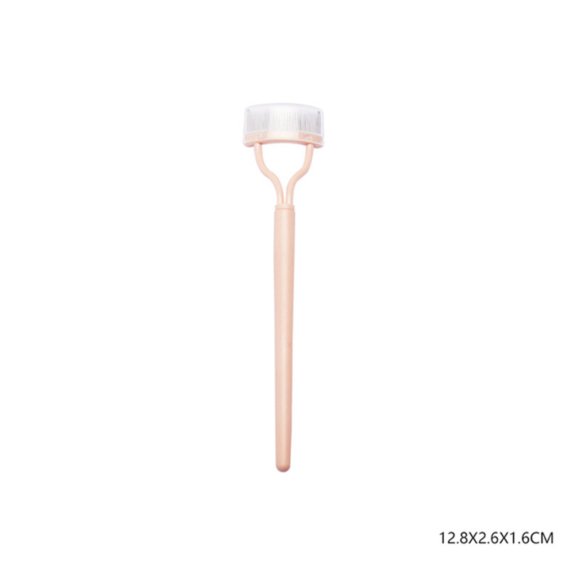 Eyelash Comb Eyelash Separator Tool Eyelash Brush Separator with Comb Cover Eyelash Comb for Eyelash Makeup Brush: Yellow