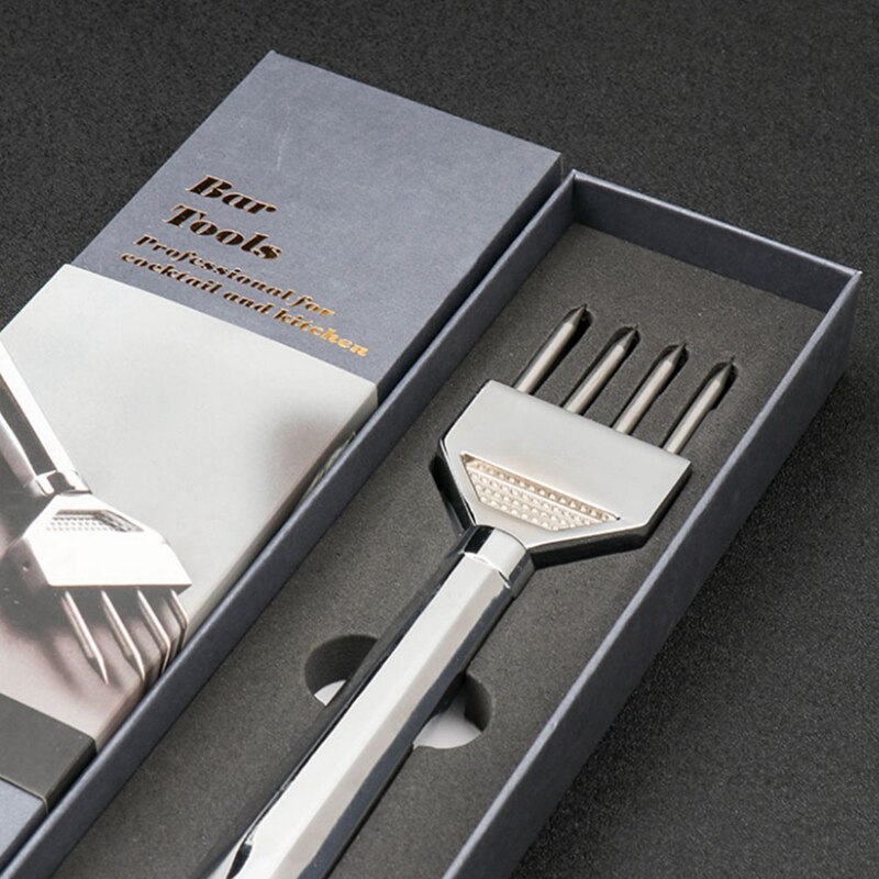 304 Roestvrij Staal Ijs Kegel Barman Ijs Breaking Tool Whisky Ijshockey Quadruple Bar Ice Cutter