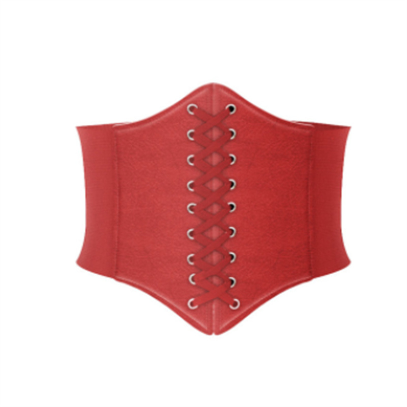 Corsé gótico debajo del busto para mujer, cinturones elásticos anchos de cuero brillante, corsés dorados para entrenador de cintura: Verde militar