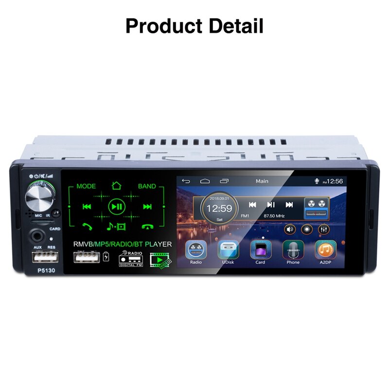 4.1 tuuman painallus sn auto  mp5 soittimen subwoofer tuki mikrofoni ja kamera auto vastaanotin bluetooth rmvb/radio/bt soitin am fm ra