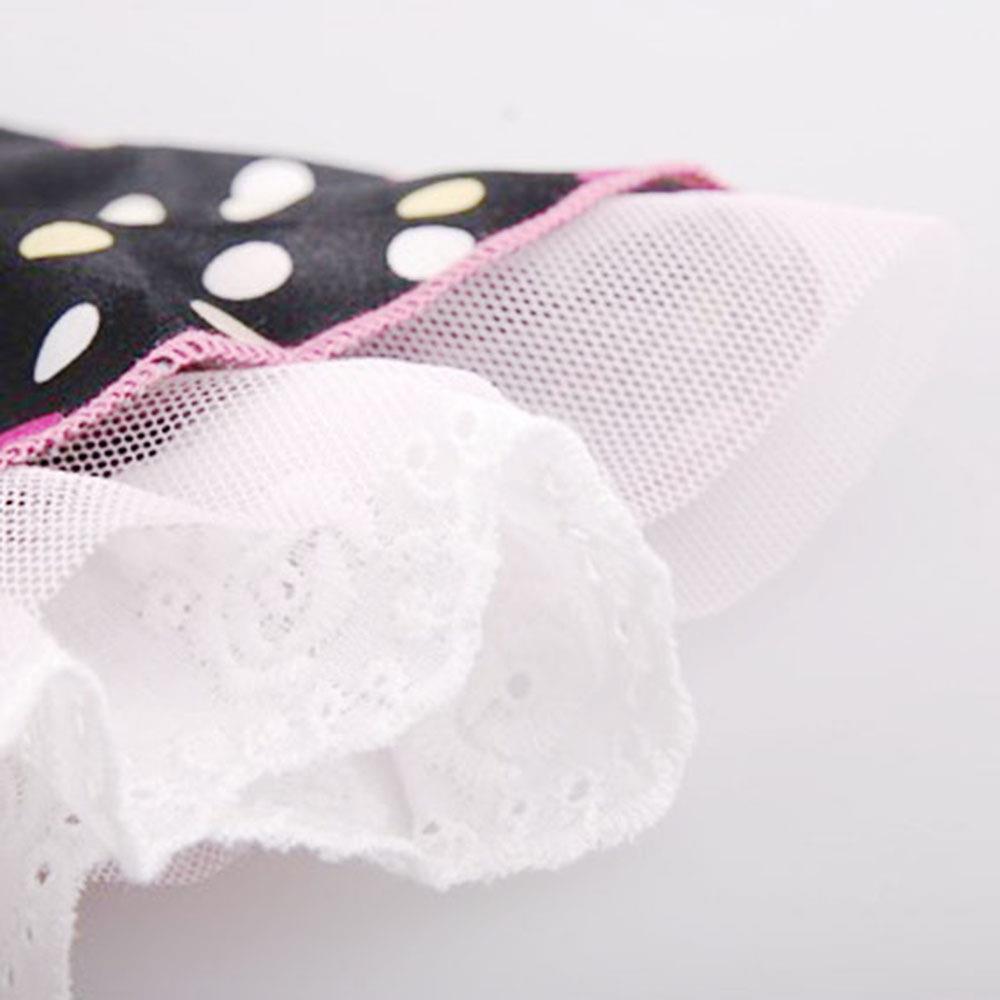 Vestido de verano para perro, falda con correa para gato, ropa para cachorro de lunares, tallas XS S M L XL