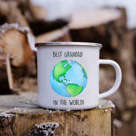 Worlds Best Grandpa coffee Mugs tea cups Grandfather Birthday Best Grandpa Worlds Best Grandad Mug: XH4623-A015WH-8