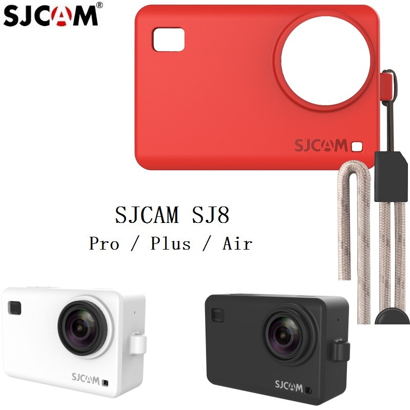 Originele Accessoires SJCAM Siliconen/Mouw + Pols Touw/Lanyard Beschermhoes/Frame/Cover/Grens voor SJ8 Pro Plus Actie Camera