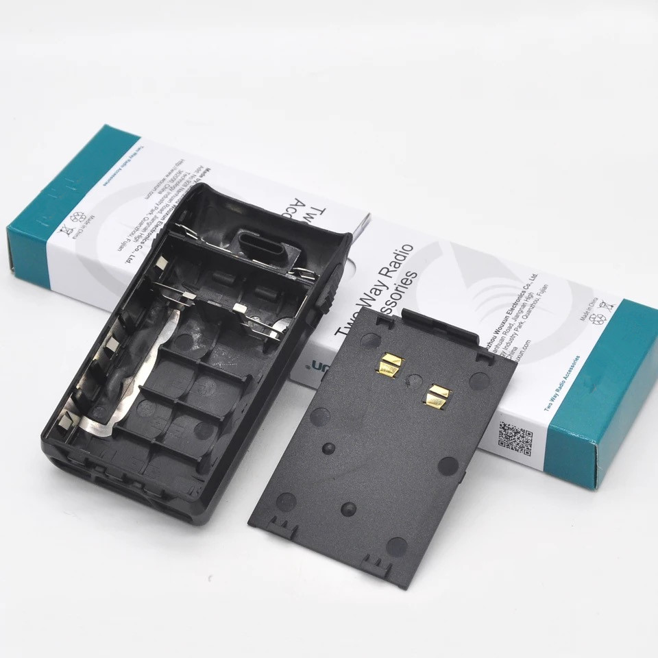 Original 5XAA battery box case with belt clip for Wouxun KG-UVD1P KG-UV6D KG-699E KG-678 KG-679 KG-689 etc walkie talkie