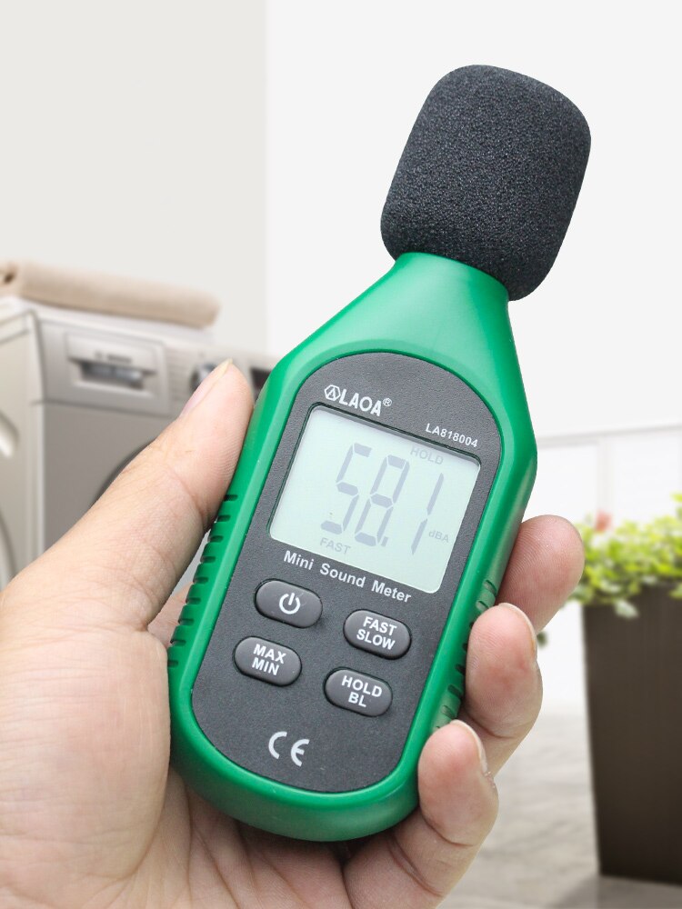 LAOA Digital Sound Level Meter Noise Volume Measuring Instrument Decibel Monitoring Tester 30-130dB Noise Measuring Instrument