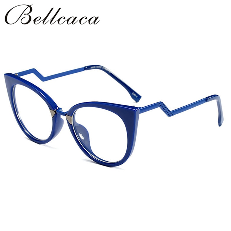 Bellcaca-gafas con montura de ojo de gato para mujer, lentes ópticas de ordenador para miopía, lentes transparentes para mujer, BC139