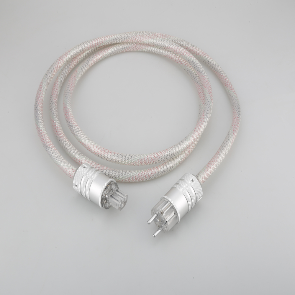 Valhalla power line HIFI POWER CABLE 7N OFC Power Cord with EU Plug Amplifier CD, Decoder, Power Wire