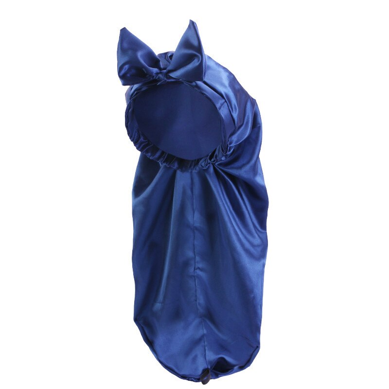 Bonnet de nuit en Satin pour femmes, Turban en soie, Invisible, plat, réglable, avec nœud, coiffant, pour la nuit
