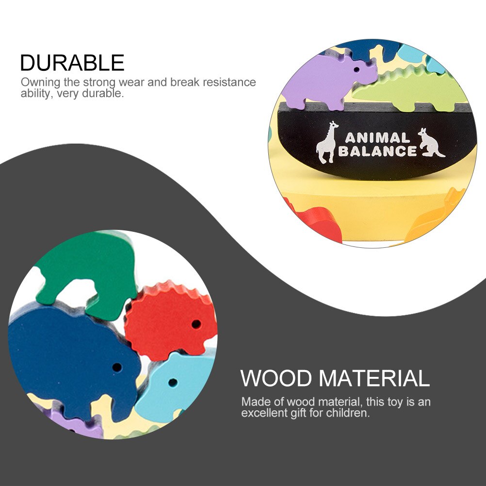 1 Set of Animal-shaped Blocks Stacking Toys DIY Blocks Educational Toys