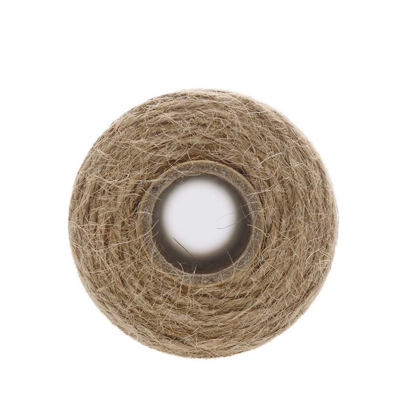 2pcs x 333 feet 2mm 3Ply jute twine, package tied with twine, natural brown winding garden, , crafts rope