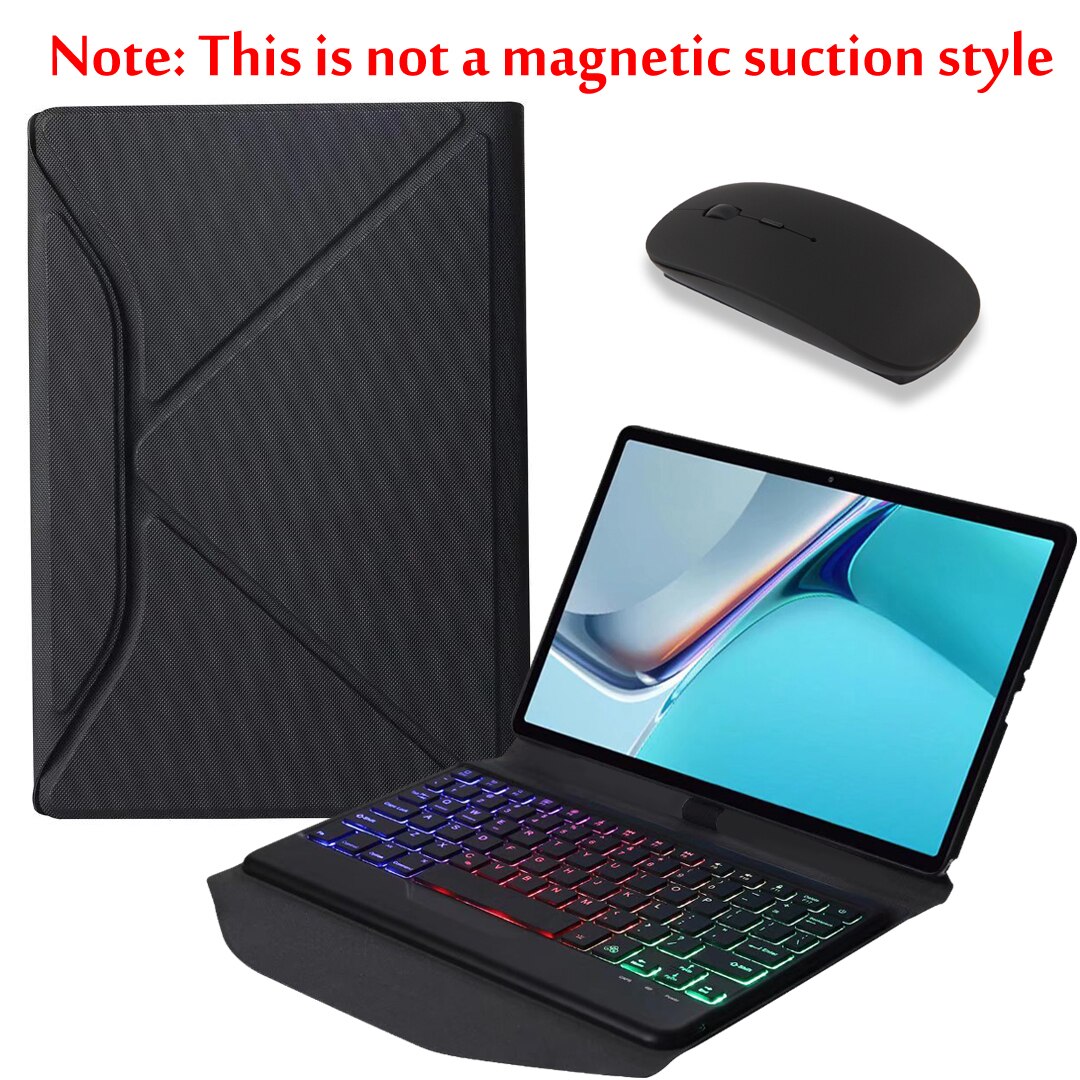 For Huawei MatePad 11 Case DBY-W09/L09 10.95 inch Tablet Magnetic Wireless Bluetooth Keyboard Protective Cover Smart Shell: Backlight2 and Mouse