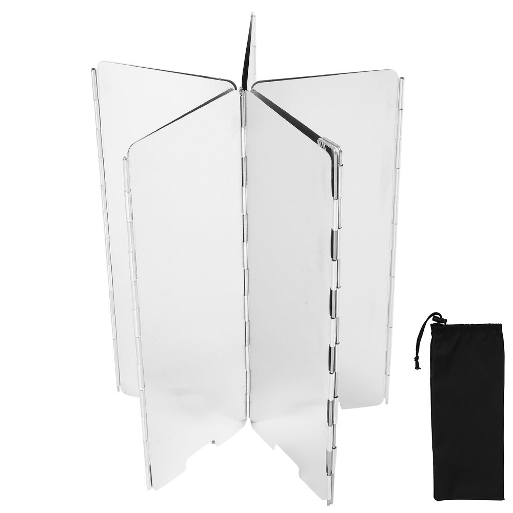 Hornillo de Gas plegable para exterior, 10 placas, quemador de cocina de acampada, viento a prueba de pantalla, estufa de Picnic de aleación de aluminio, parabrisas
