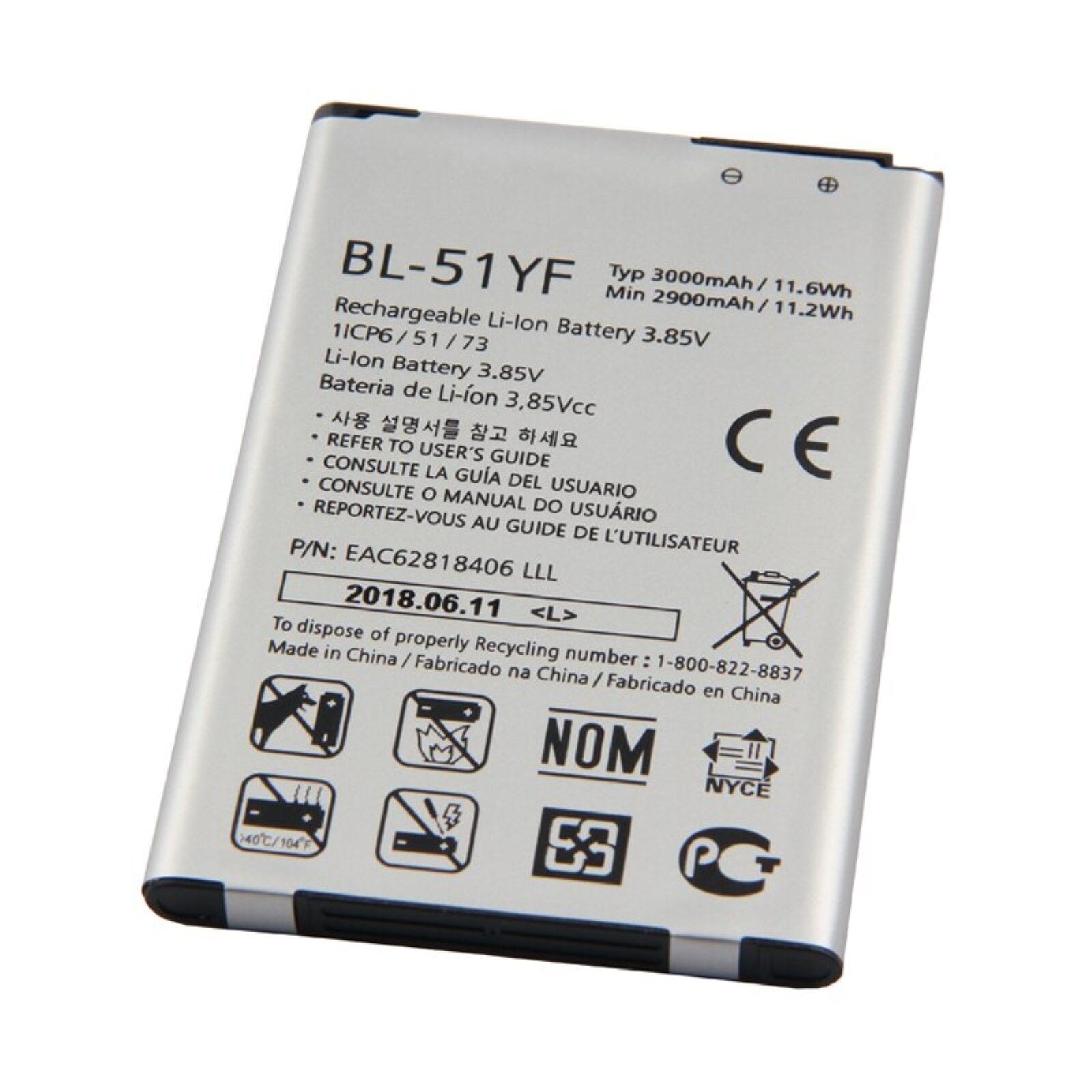 Batterij Voor Lg G4 H815 H818 H819, G4 Stylus H635, Mpn Originele: BL-51YF