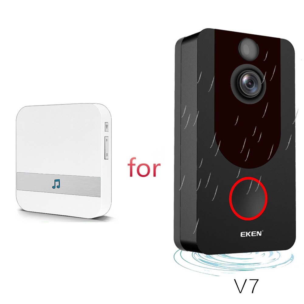 Carillon de sonnette de porte d'intérieur intelligent, wi-fi, AC 110-220V US EU UK AU Plug XSH app pour EKEN carillon V5 V6 V7 pour B30 B10 B50 B60 B70