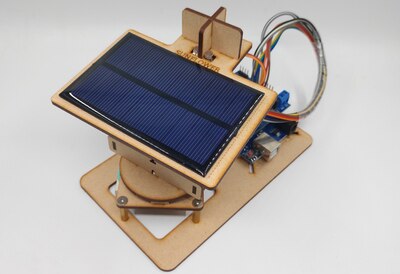Intelligent Solar Light Tracking and Tracking Robot Maker Education Project Small Production DIY Steering Gear: option3
