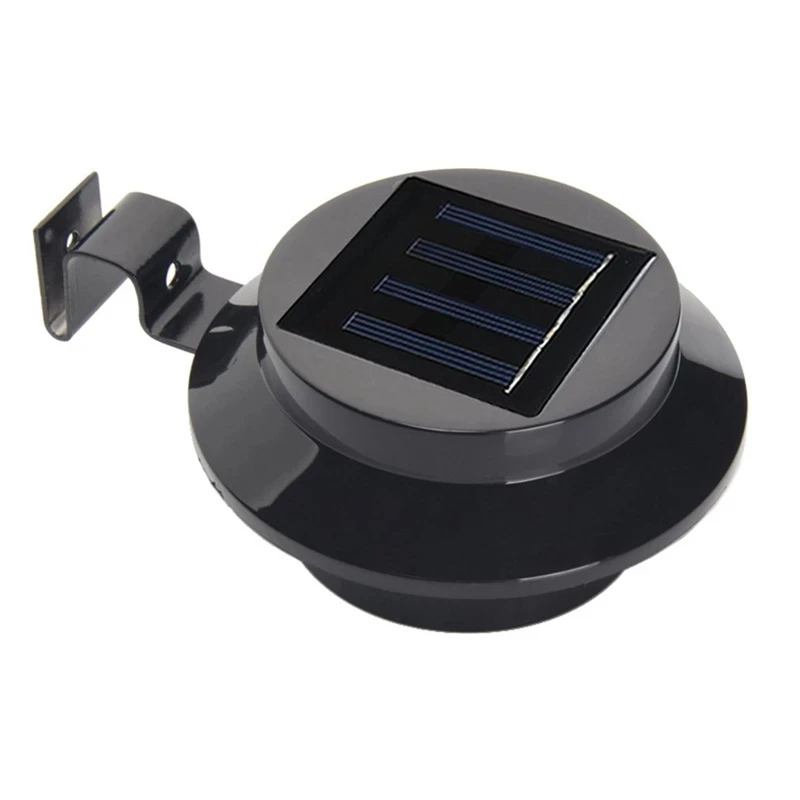 Lumières solaires extérieures de gouttière 3 9 LED lumière de clôture lampes de sécurité imperméables pour avant-toit jardin paysage voie B lumières solaires