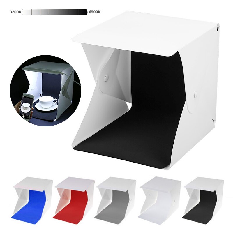 Mini Draagbare Lightbox Photo Studio Box Tafelblad Schieten Light Box Tent Fotografie Box Softbox Set Voor Camera Item Display