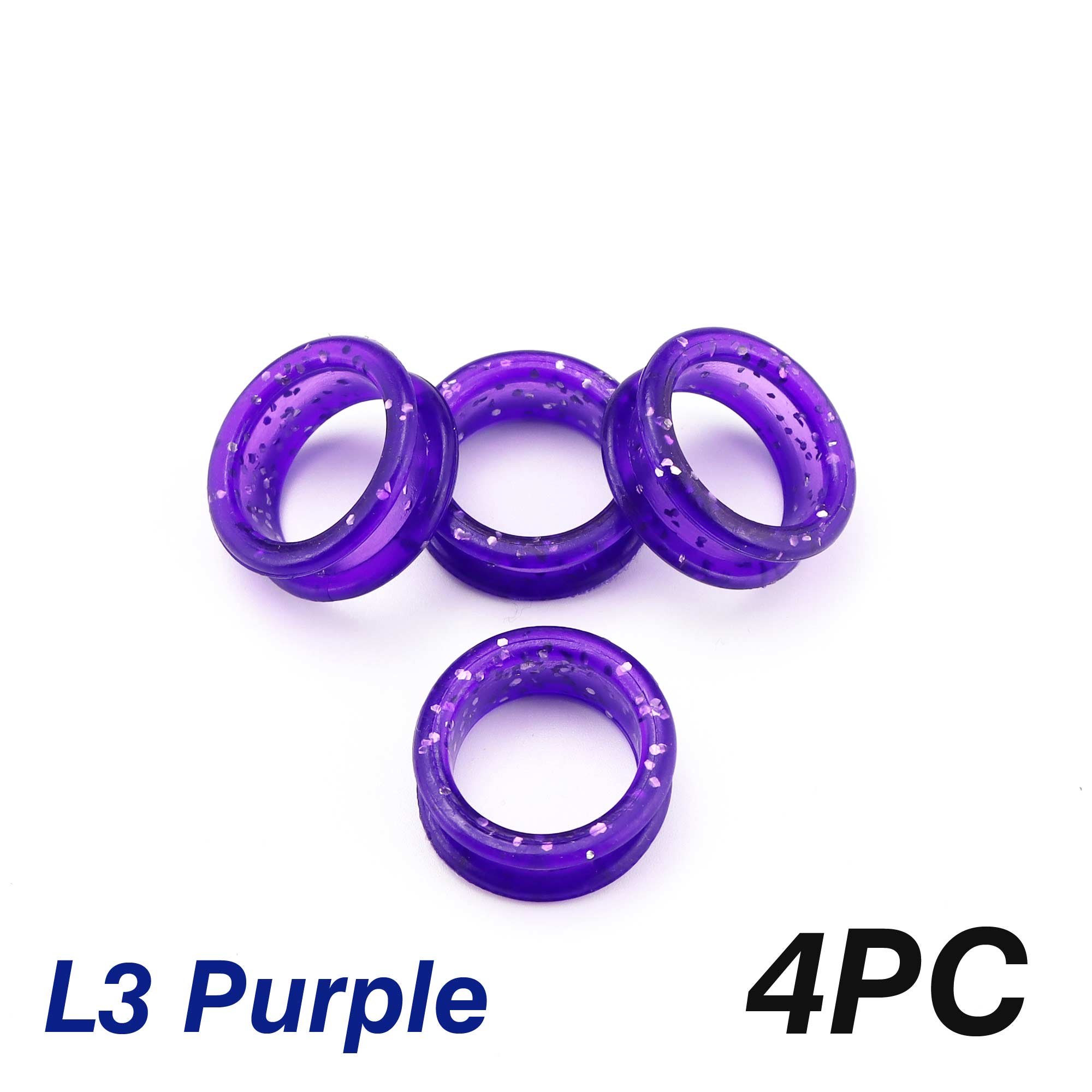 Silicone hair scissors, soft silica gel scissors for any scissors, accessories to hold: L3-4PC