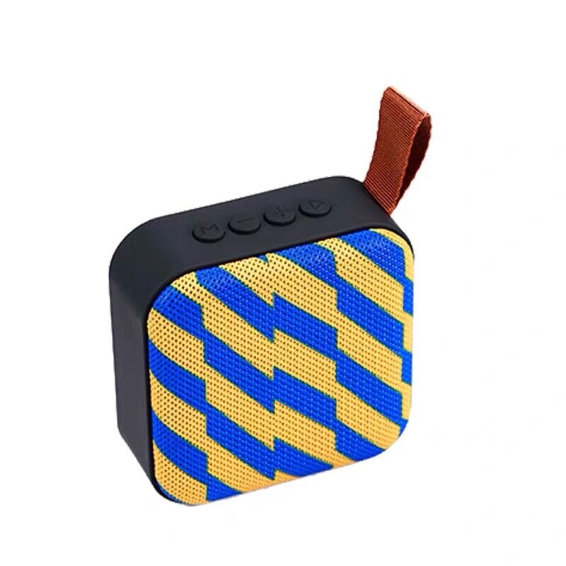 Bluetooth Speaker Muziek Draagbare Luidsprekers Geluid Systeem Kolom Surround Stereo Outdoor Speaker Met Fm Tf Card: yellow blue