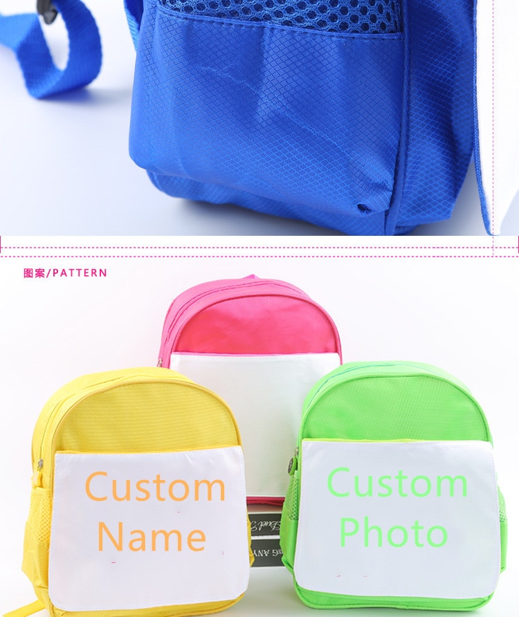 4pcs/lot style Sublimation Blank Children's backpack item For Sublimation INK Print DIY Gifts34*28*10