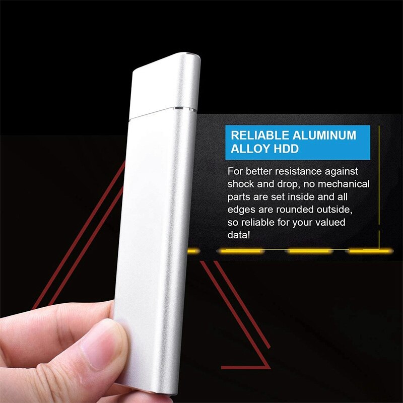 External Hard Drive Box Portable Hard Drive External Box,Ultra Slim Hard Drive Box U2 HDD Enclosure 2Pcs