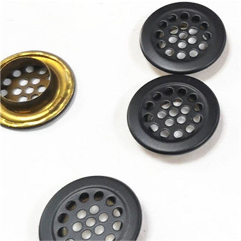 22 MM brass eyelet with net to avoid wind and dust for the coat and helmet breathable button: matt black