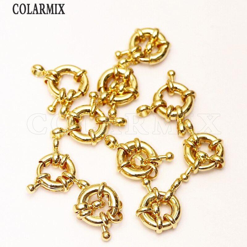 20 Pcs Rudder Sluiting Voor Ketting Maken Ronde Sluiting Ketting Hanger Charms Gesp Sieraden Voor Lady