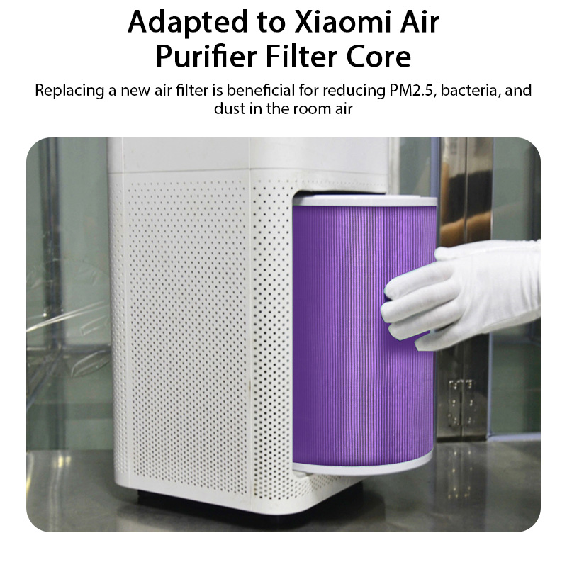 Filtro de aire para purificador de aire Xiaomi Pro/1/2/3/2H/2C/2S/3H/3C/4 filtro de niebla de carbono antibacterias filtro de formaldehído purificador de aire