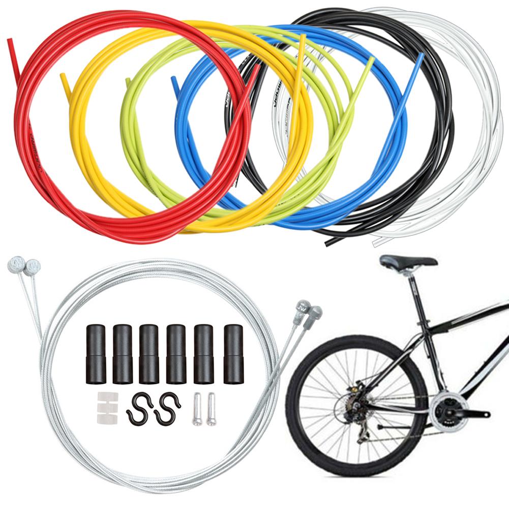 Universal MTB Mountain Bike Road Bicycle Brake Shift Cable Wire Tube Accessory Bike Brake Housing/Shift With 2 Caps