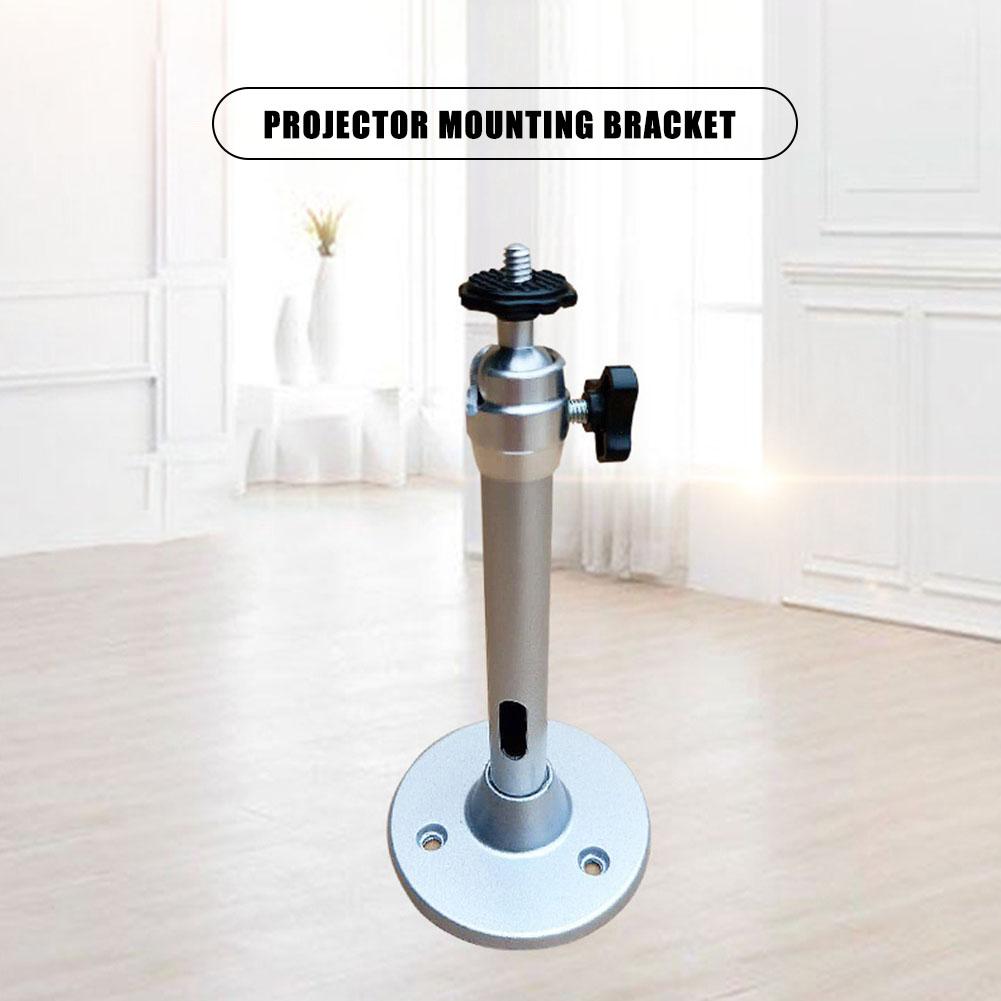 360 Degree Adjustable Projector Holder Ceiling Projector Mount Bracket Height Adjustable Projector Swivel Mount for Home Office